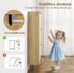 SCARPIERA SLIM MODERNA CON 3 CASSETTI RIBALTABILI PER 24 PAIA DI SCARPE, 80X24X127 CM, BIANCO