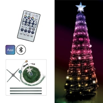 MAURY'S ALBERO POP UP 180CM 234 LED RGB + TIMER E BLUETHOOTH CONTROLLO DA REMOTO ARTICOLO USATO