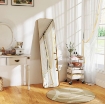 SPECCHIO DA TERRA 40X160CM RETTANGOLARE A FIGURA INTERA CON CAVALLETTO AUTOPORTANTE, ORO