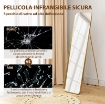 SPECCHIO DA TERRA 40X160CM RETTANGOLARE A FIGURA INTERA CON CAVALLETTO AUTOPORTANTE, ORO