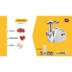 RGV PASSAPOMODORO/TRITACARNE IN ACCIO INOX POTENZA 550W COLORE BIANCO