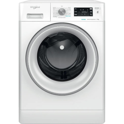 WHIRLPOOL FFB846SVIT LAVATRICE A LIBERA INSTALLAZIONE CON MOTORE INVERTER A VAPORE, CAPACITÀ 8KG 1400G CLASSE A