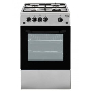 BEKO CSG42011FS CUCINA LIBERA INSTALLAZIONE CON PIANO COTTURA 4 FUOCHI GAS E FORNO 9500W 50X50