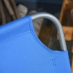 SDRAIO DA GIARDINO PIEGHEVOLE IN METALLO E TESSUTO 180 X 55 X 24 CM BLU