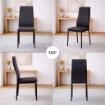 SEDIA IVY MARRONE SET 4PZ IN METALLO CON SEDUTA IMBOTTITA 53 X 46 X H97 CM