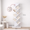 LIBRERIA ARIANE CON 8 RIPIANI IN DESIGN MODERNO BIANCA