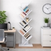 LIBRERIA ARIANE CON 8 RIPIANI IN DESIGN MODERNO BIANCA
