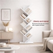 LIBRERIA ARIANE CON 8 RIPIANI IN DESIGN MODERNO BIANCA