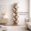 LIBRERIA ARIANE CON 8 RIPIANI IN DESIGN MODERNO NATURALE 50 X 25 X H141,5 CM