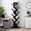 LIBRERIA ARIANE CON 8 RIPIANI IN DESIGN MODERNO GRIGIO SCURO