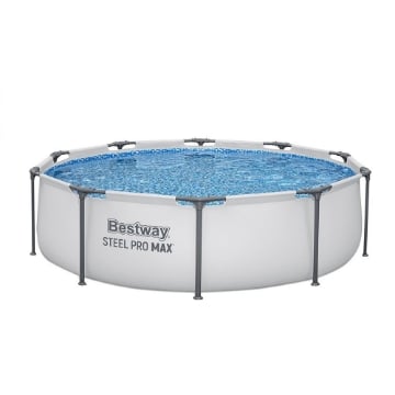 BESTWAY PISCINA FUORI TERRA AUTOPORTANTE CON STRUTTURA RIGIDA TONDA 305 X 76 CM