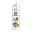 SCAFFALE ARIANNE CON 5 PIANI AD ANGOLI BIANCO ANTICO 50 X 35 X H175 CM