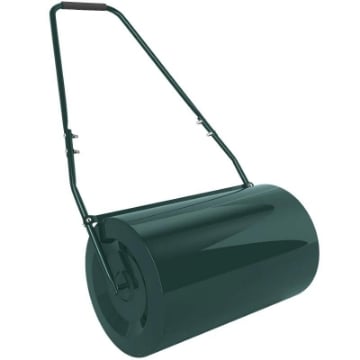 RULLO PER PRATO DA 63L DI CAPACITÓ CON LAMA RASCHIANTE, IN METALLO, 123X58X40 CM, VERDE SCURO