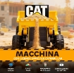 RUSPA ELETTRICA PER BAMBINI 3-6 ANNI MARCHIO UFFICIALE CATERPILLAR 12V CON TELECOMANDO, GIALLO