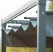 GAZEBO PERGOLA CON TELO SCORREVOLE PER ESTERNI 298 X 213 X 222 CM