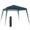 GAZEBO PIEGHEVOLE DA GIARDINO 3 X 3 M ACCIAIO E POLIESTERE VERDE