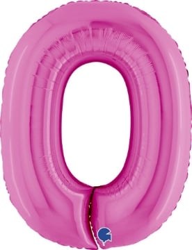 MAURY'S PALLONCINO MYLAR FUXIA "0" 26 POLLICI
