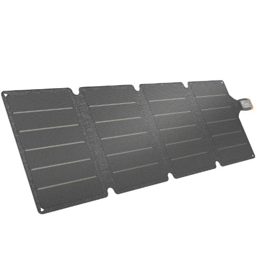 CARICABATTERIA SOLARE 36W PIEGHEVOLE CON ATTACCO TIPO-C, IMPERMEABILE IP67 IN ETFE, GRIGIO