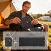 CARICABATTERIA SOLARE 36W PIEGHEVOLE CON ATTACCO TIPO-C, IMPERMEABILE IP67 IN ETFE, GRIGIO