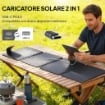CARICABATTERIA SOLARE 36W PIEGHEVOLE CON ATTACCO TIPO-C, IMPERMEABILE IP67 IN ETFE, GRIGIO