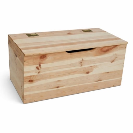 CASSAPANCA CONTENITORE REALIZZATA IN LEGNO DI PINO 100 X 40 X H50 CM
