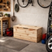 CASSAPANCA CONTENITORE REALIZZATA IN LEGNO DI PINO 100 X 40 X H50 CM