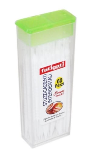 FATIGATI STUZZICADENTI INTERDENTALI 2IN1 60PZ