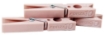 MOLLETTE STENDIBIANCHERIA FORZA 10 IN ROSA POLVERE 12PZ