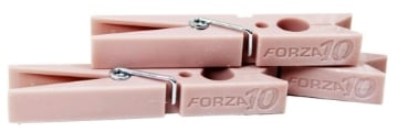 MOLLETTE STENDIBIANCHERIA FORZA 10 IN ROSA POLVERE 12PZ