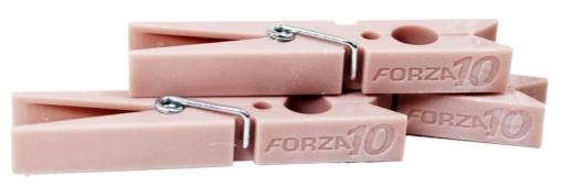 MOLLETTE STENDIBIANCHERIA FORZA 10 IN ROSA POLVERE 12PZ