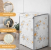 COPRILAVATRICE IN TESSUTO CON CHIUSURA ZIP DAISY, FANTASIA MARGHERITA, DIMENSIONI 60X60X80 H CM 