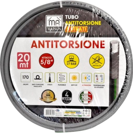 MA MAISON TUBO DA GIARDINO ANTITORSIONE IN 5 STRATI  DA 20 MT ATTACCO 5/8''