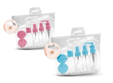SETABLU SET FLACONI DA VIAGGIO 6PZ COLORI ASSORTITI 