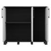 ARMADIO BASSO IN POLIPROPILENE 3 ANTE E RIPIANO 102 X 37 X H90 CM