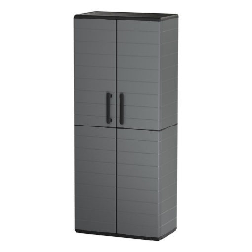 ARMADIO PORTASCOPE IN POLIPROPILENE 2 ANTE E 3 RIPIANI  68 X 37 X H163 CM