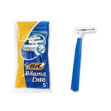 BIC RASOI BILAMA 5PZ, RASOIO USA E GETTA PER RASATURA VISO, LAMETTE DOPPIA LAMA
