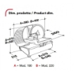 AUSONIA 220 AFFETTATRICE ELETTRICA CON LAMA 22 CM MOTORE 150W CON BASE IN ACCIAIO SILVER