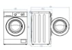 LAVATRICE 8 KG, 1200 GIRI, CARICA FRONTALE, CLASSE ENERGETICA "D" F810S 