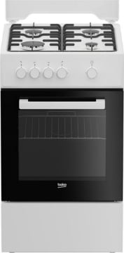 BEKO CUCINA A GAS, 4 FORNELLI, NERO, BIANCO 50X60 FSG522DWC 