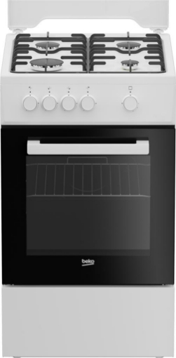 BEKO CUCINA A GAS, 4 FORNELLI, NERO, BIANCO 50X60 FSG522DWC 