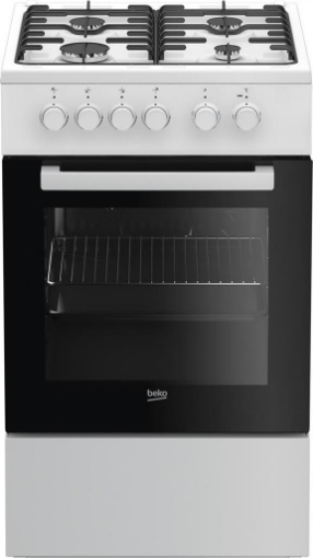 BEKO CUCINA A GAS 4 FUOCHI FORNO ELETTRICO 50X60 CM CLASSE A BIANCO FSS52020DW