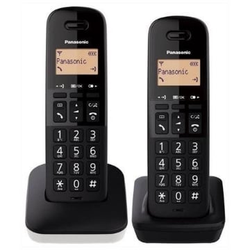 PANASONIC CORDLESS DUO NERO KX-TGB612JTW