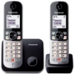 PANASONIC TELEFONO DUO DECT IDENTIFICATORE DI CHIAMATA NERO E GRIGIO KX-TG6852JTB