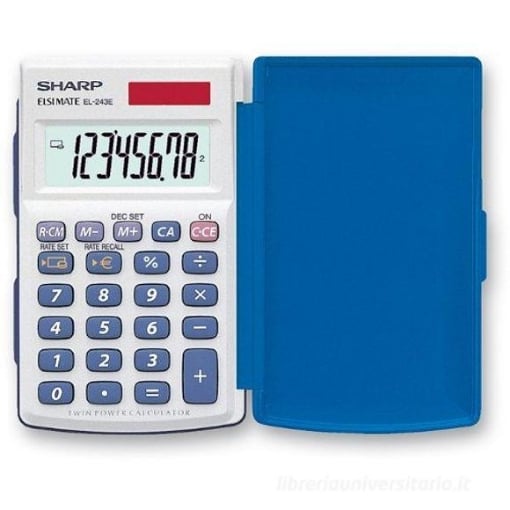 CALCOLATRICE TASCABILE 8 CIFRE CON CUSTODIA SH-EL243EB