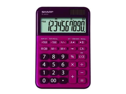 SHARP CALCOLATRICE DA TAVOLO EL M335BRD ROSSA