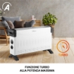 ARDES TERMOCONVETTORE KALOR T POTENZA 1500 WATT, CON TERMOSTATO, FUNZIONE TURBO, SISTEMA DI PROTEZIONE ANTI SURRISCALDAMENTO.