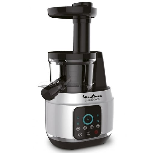 MOULINEX JUICE & CLEAN ESTRATTORE DI SUCCO FRUTTA E VERDURA SLOW JUICER CAPACITÀ POLPA 0.8 LITRI POTENZA 150 WATT VELOCITÀ 80 GIRI/MIN ZU420E 