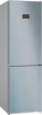 BOSCH SERIE 4 FRIGORIFERO COMBINATO DA LIBERA INSTALLAZIONE 186 X 60 CM METAL LOOK CLASSE D KGN367LDF 
