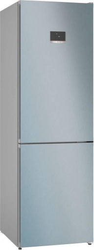 BOSCH SERIE 4 FRIGORIFERO COMBINATO DA LIBERA INSTALLAZIONE 186 X 60 CM METAL LOOK CLASSE D KGN367LDF 