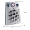 ARDES TERMOVENTILATORE CON TIMER 24 ORE. 2 LIVELLI DI POTENZA. POTENZA MAX 2000W 449TI